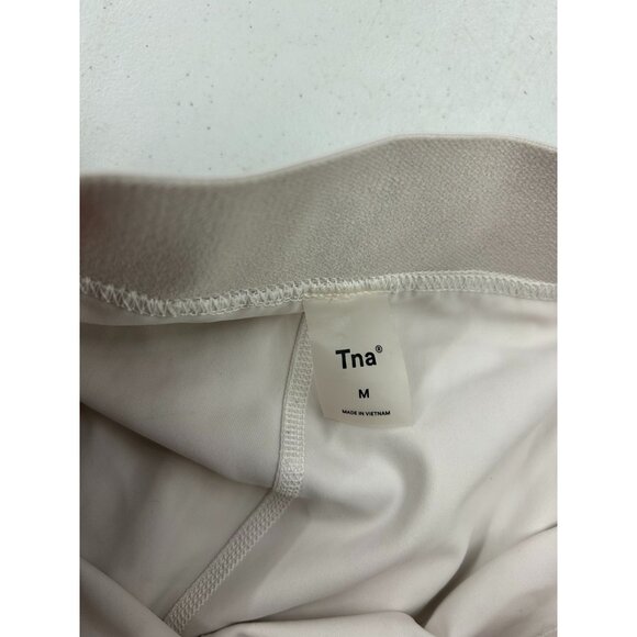 Aritzia Tna Move Tech Tennis Pro Micro Mini Skirt Pleated White Women's Size M - Picture 3 of 9